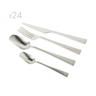 knIndustrie Set 24 ZEST cutlery, st washed
