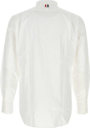 Thom Browne Mens Cotton Oxford Shirt White
