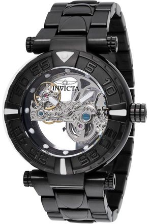 Invicta Subaqua 49507 Heren Horloge - Automatisch Uurwerk - Roestvrij Staal met zwarte Wijzerplaat - 47mm