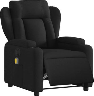 vidaXL Vidaxl - Sill&oacute;n Reclinable De Masaje El&eacute;ctrico Tela Negro