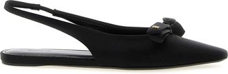Balenciaga Nano Bow Sling Flat Shoes Black
