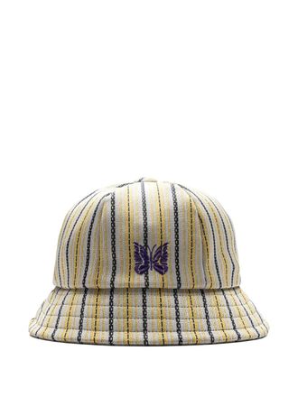 Needles striped butterfly bucket hat - Grey