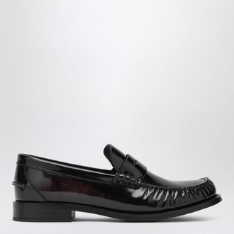 Prada Mocassini in pelle spazzolata Cordovan