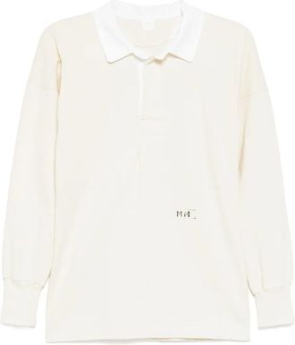 Maison Margiela Top a maniche lunghe in cotone - Toni neutri