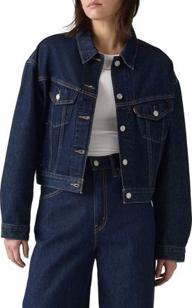 Levi's Shrunken 90s Denim Trucker Jacket in Shaded View at Nordstrom Rack, Size X-Large