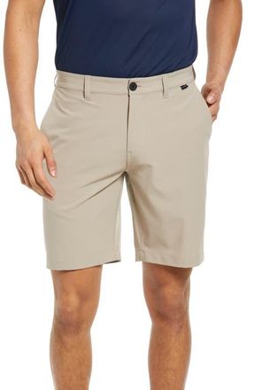 Travis Mathew Wanderlust Chino 9-Inch Shorts in Khaki at Nordstrom, Size 30