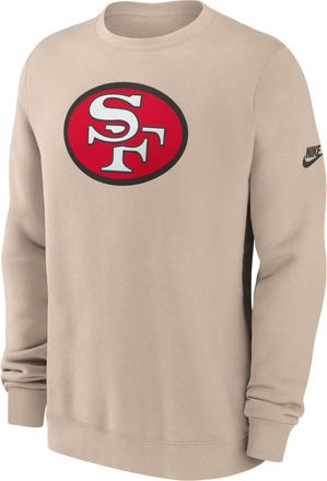 Nike San Francisco 49ers Rewind Club Nike Mens NFL Pullover Crew in Brown | NKPU05Y73V-SP5