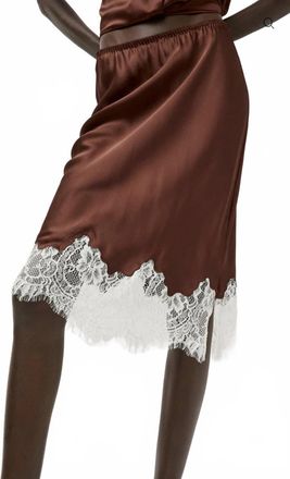No.6 Store Reina Midi Skirt In Rust