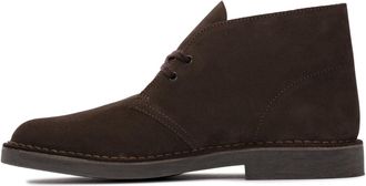 Clarks Premium Mens Desert Bt Evo Chukka Boot, Dark Brown Suede, 8 UK