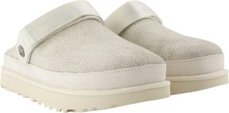 UGG Womens Goldenstar Crackle Slipper White Calfskin