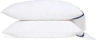 Pom Pom at Home Langston Set of 2 Sateen Pillowcases in Navy at Nordstrom, Size Standard
