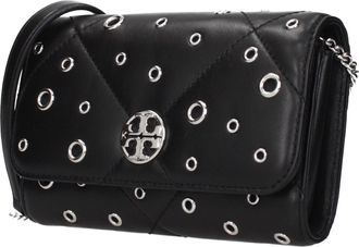 Tory Burch Leather Clutch - Black