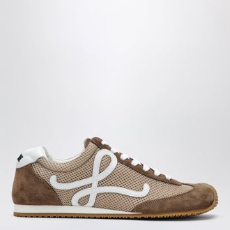 Loewe Ballet Runner 2.0 sneakers in suede and mesh beige