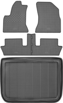 OEM Juego De Alfombrillas De Goma Para Coche Y Maletero Para Citro&euml;n C4 Picasso I (2006-2013)