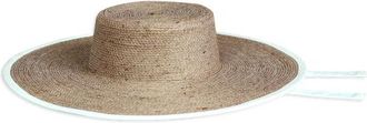 Brunna.Co The Lolo Wide-brim Jute Boater Hat in Beige at Nordstrom, Size Medium