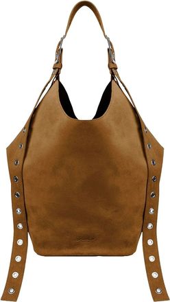Dondup Brown Big Hobo Leather Bag