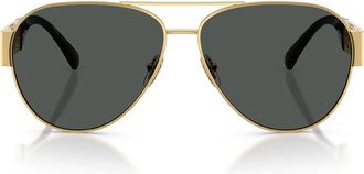 Versace Sunglasses Ve2289 100287 Gold/Dark Grey Men
