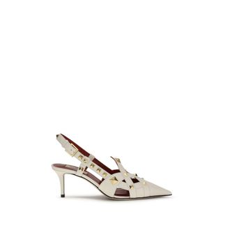Valentino Garavani Beige Goatskin High Heel Womens Pumps