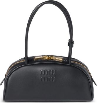 Miu Miu Beau Embossed-logo Shoulder Bag