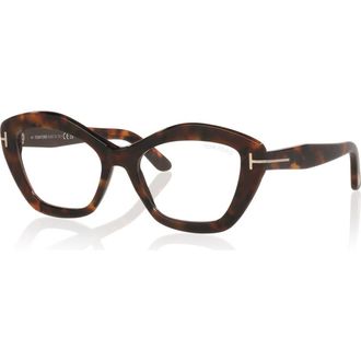Tom Ford 54mm Rectangle optical glasses in Tortoise at Nordstrom