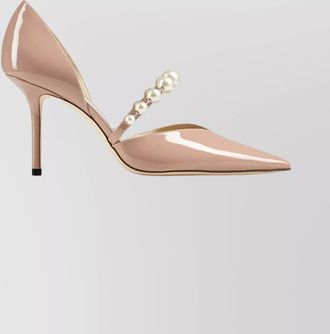 Jimmy Choo London crystal pearl arch band pumps