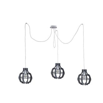 Netlighting Bento Cluster Pendant Ceiling Light Small Grey 3x E27