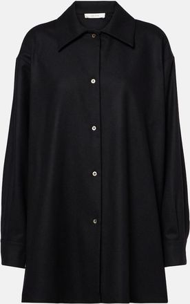The Row Komako wool and cashmere shirt