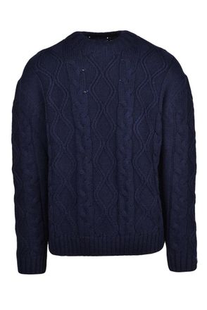Paul & Shark Cable Knit Sweater Virgin Wool - Multicolor