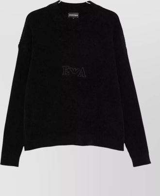 Emporio Armani ribbed knit high neck sweater