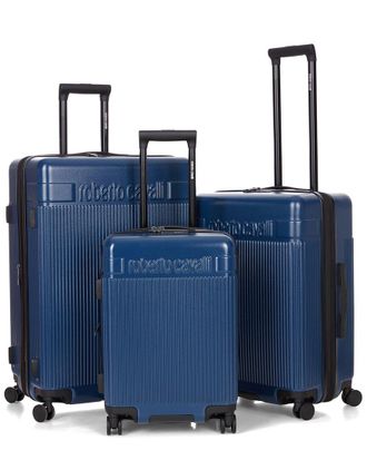 Roberto Cavalli 3pc Expandable Hardcase Luggage Set