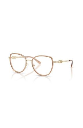 Michael Kors 53mm Round optical glasses in Beige at Nordstrom