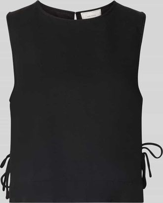 Neo Noir Neo Noir Blusenshirt mit seitlicher Schn&uuml;rung Modell Svetlana in Black, Gr&ouml;&szlig;e 34