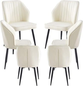 Regalos Miguel Regalos Miguel - Packs Sillas Comedor - Pack 6 Sillas Wenye - Blanco