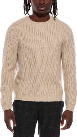 Autumn Cashmere Honeycomb Saddle Cashmere & Wool-Blend Crewneck Sweater