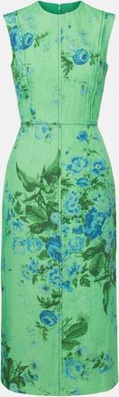 Erdem Floral linen midi dress