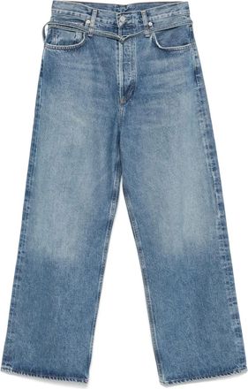 A Gold E Jeans a vita alta - Blu