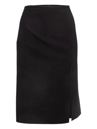 Armani side-slit skirt - Black