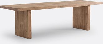 La Redoute Interieurs Rechthoekige eettafel, massieve den, 8 tot 10 personen, MALIO