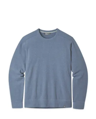 Stio | Mens Turpin Fleece Crew Top, Size Extra Large in Vintage Indigo Heather