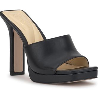 Jessica Simpson Azelica Platform Slide Sandal in Black at Nordstrom, Size 6.5