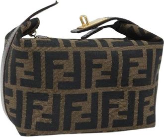 Fendi Pre-owned Canvas Mini Bag - Dames - Vintage Mini Tas - Bruin - ONE Size - Vintage