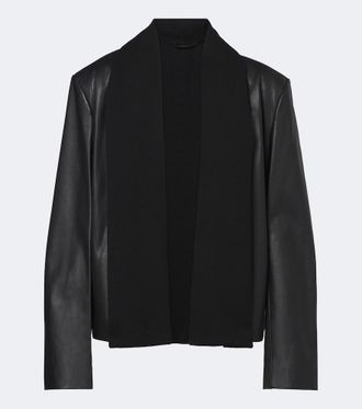 Toteme Tie-neck leather jacket