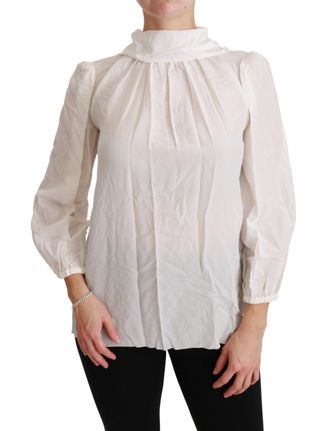 Dolce & Gabbana Witte Coline Blouse Zijde Top