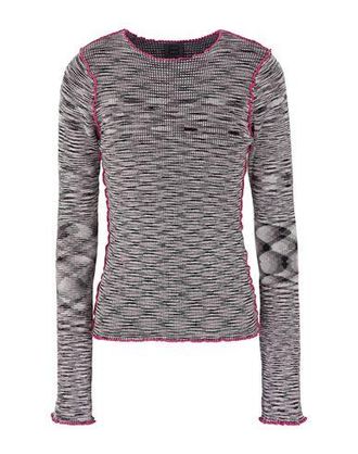 8 by YOOX LETTUCE HEM CREWNECK