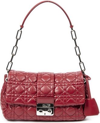 Dior Pre-owned Womens New Lock Flap Chain Bag Shoulder Bag - Red - One Size