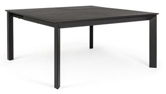 Konte Design Mesa extensible de aluminio antracita 160&times;110 cm - 160&times;160 cm