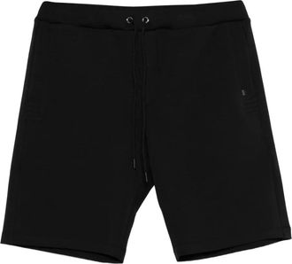 Paul & Shark Black Drawstring Cotton-Blend Bermuda Shorts