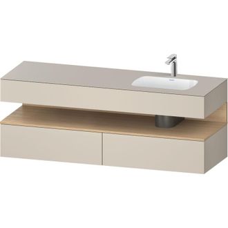 Duravit Qatego Lavabo Encastrado Con Base De Lavabo Consola, - Duravit