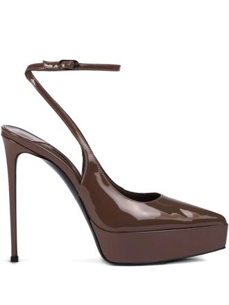 Le Silla 140mm Uma slingback pumps - Brown