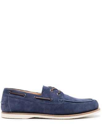 Brunello Cucinelli Su&egrave;de bootschoenen - Blauw